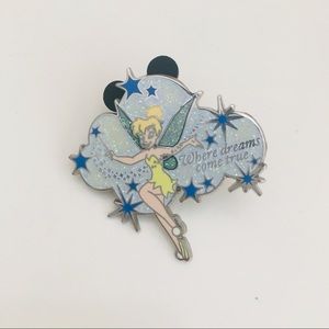 NWOT Disney Tinkerbell Fairy "Where Dreams Come True" Pixie Trading Enamel Pin